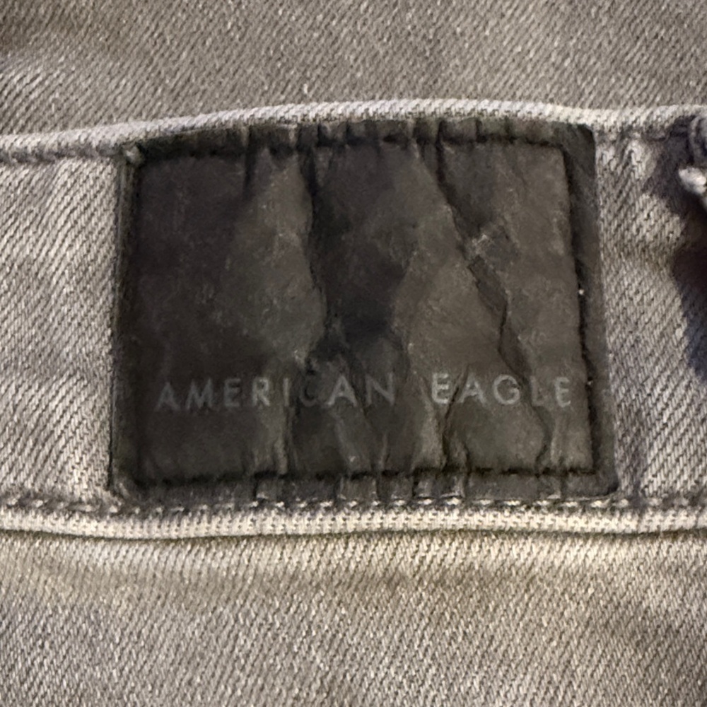 American Eagle Outfitters Women's Light Gray Next Level Stretch Flare Jeans 8S - Picture 10 of 11